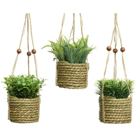 Modèles de plantes artificielles suspendues various ø8x12cm. (1/3)