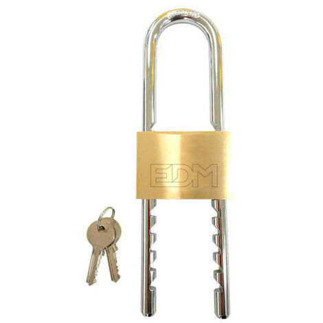 Cadenas Laiton Arc Réglable 50mm Ouverture 50-135mm Blister (1/4)