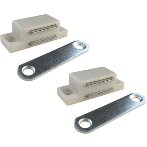 Fermeture Magnétique Im02, Blanc, 42 X 18 Mm, 2 Unités (1/4)