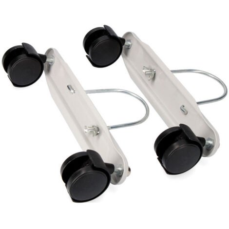 EDM – Roulettes de remplacement pour radiateurs – Plastique résistant – Installation facile à visser ou clipser – Mobilité optimale pour chauffage électrique