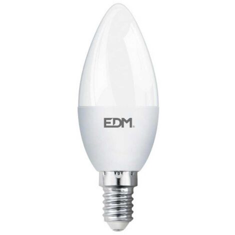 Ampoule bougie LED E14 5W 400lm 3200K Lumière chaude Ø3,5x10cm (1/2)