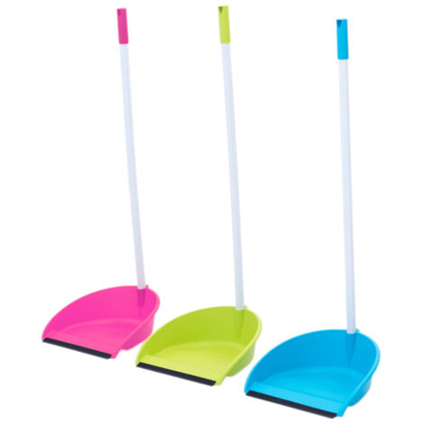 EDM – Balai avec manche en gomme pour nettoyage efficace – Tête ramasse-poussière – Dimensions 28 x 25 x 88 cm – Couleur selon arrivage (1/2)