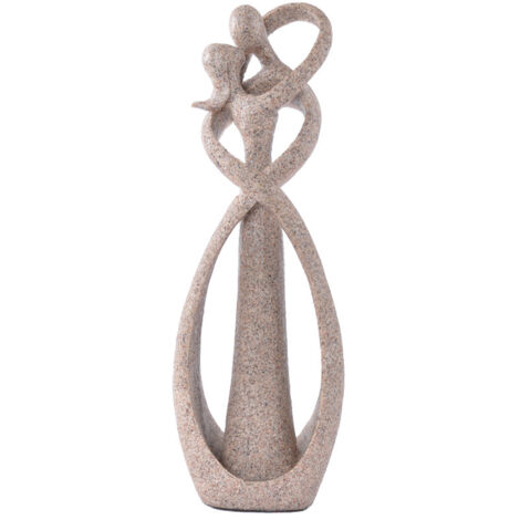 23CM Statue Couple, Statue De Résine Amoureux Couple Statue Sculpture pour Le Cadeau De La Saint Valentin Décor De Mariage À La Maison