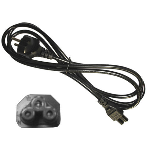 Cable D'alimentation Pour Ordinateur Portable Noir 2m (1/2)