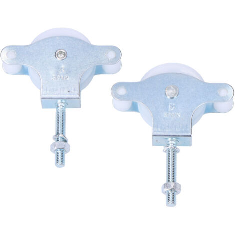 Modèle de poulies en nylon argenté 40 mm pack de 2 (1/4)
