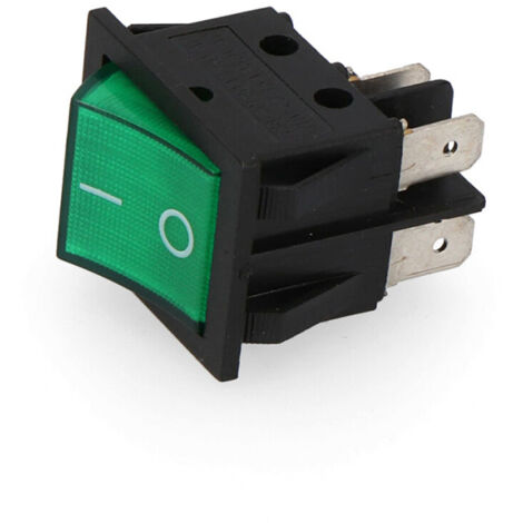 EDM – Interrupteur bipolaire 15A 250V vert encastrable – Polypropylène – IP20 pour espaces intérieurs – Installation par un professionnel (1/3)