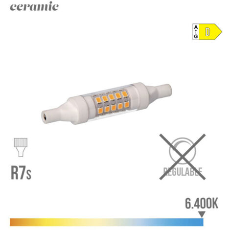 Ampoule Led Lineaire 78mm R7s 5.5w 600lm 6400k Lumière Froide Base Ceramique ø1.5x7.8cm (1/3)