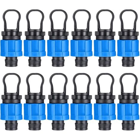 Set de 12 embouts d'irrigation goutte à goutte - Raccordement universel - compatible avec les bandes d'irrigation goutte à goutte 16mm (1/5)