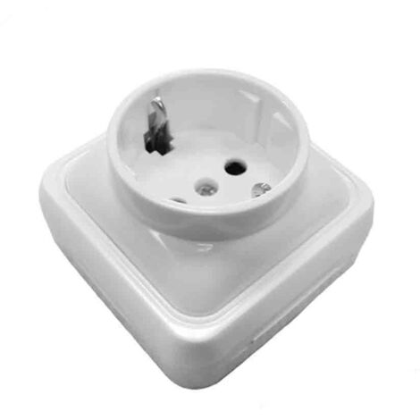 Group 43162 Schuko Base T/Tl Surface, Onsen Series, Blister Bag, White (1/2)