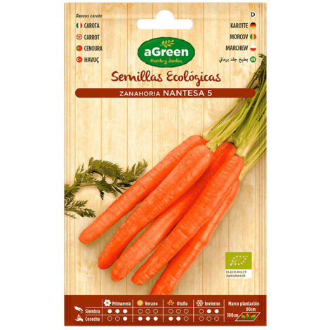 Sachet de graines de carottes bio Nantesa Agreen (1/3)