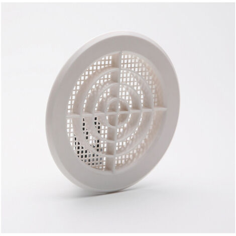 EDM – Grille avec toile moustiquaire blanche 10-11cm – Installation facile avec clips – Passage d'air 31cm² – Pour intérieur et extérieur - D-10-11cm (1/2)