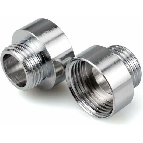 Adaptateurs de Robinet Chromé 3/4" x 1/2", Réduction Mamelon Raccords pour Adaptateurs de Robinet Connecteur, Tuyaux de Douche (1/5)