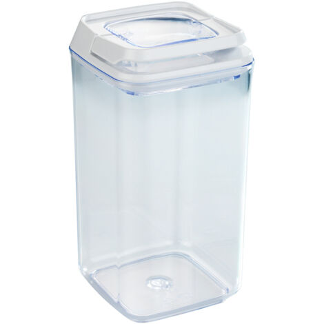 Conteneur sous vide 1,2L – Dimensions 10x19,5cm – Plastique étanche pour aliments – Design transparent pour rangement optimisé (1/5)