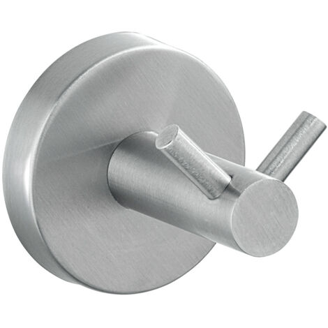 Wenko – Porte-serviettes mural 19610100 en acier inoxydable – Ø 5,5 cm – Installation facile avec vis et chevilles incluses – Pour salle de bain moderne (1/3)