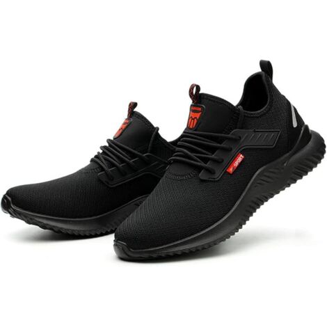 Chaussures de sécurité légères et confortables pour hommes et femmes – Semelle antidérapante en caoutchouc – Doublure respirante – Pointure 43 - Respirantes-43 (1/5)