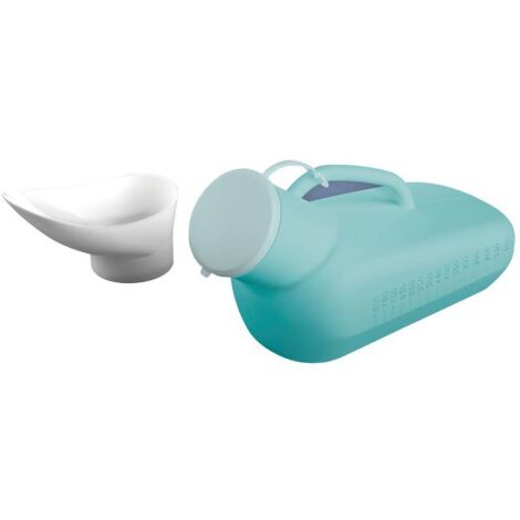 Urinal unisexe avec couvercle – Capacité 800 ml – Longueur 25 cm – Bouchon de fermeture pour éviter les fuites (1/5)