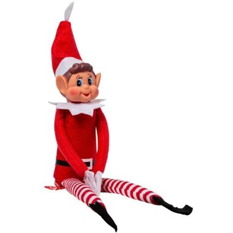 Umnuou – Lutin farceur de Noël 30,5 cm – Corps souple en vinyle – Mains antidérapantes pour décoration festive – Accessoire ludique (1/5)