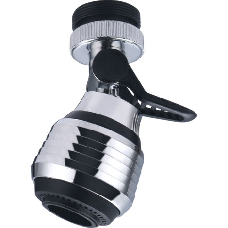 Noyon & Thiebault – Brise jet sur rotule 2 jets économiques d'eau – Finition métal – Débit max réduit pour consommation optimisée – Adaptateurs M22x100 et M24x100 (1/4)