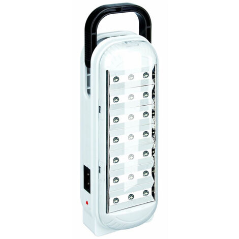 Lampe Led De Secours Portable Rechargeable Lumière Blanche Froide Avec Poignée (1/2)
