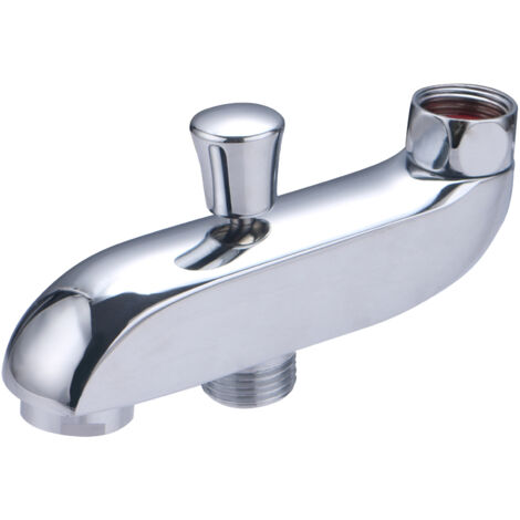 Noyon & Thiebault – Bec inverseur automatique pour robinet bain douche – Raccord femelle 15x21 (1/2") – Corps laiton massif – Finition chromée brillante