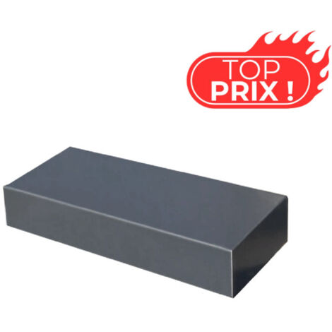 Fond alu ECO50 de couvertine pour acrotère toit-terrasse 8/10e - Gris Anthracite - RAL 7016 - ALUHOME