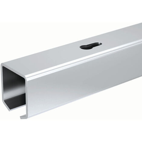 Slid'Up By Mantion – Rail de porte coulissante en acier galvanisé 1,95 m – Pour portes jusqu'à 60 kg – Section 27x24,5 mm – Percé tous les 110 mm (1/2)