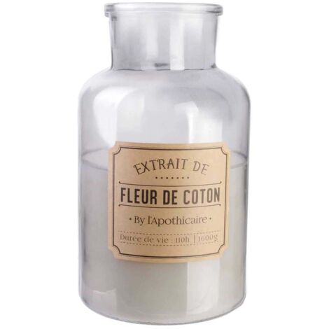 Bougie parfumée Apothicaire 14.5 x 25.7 cm Fleur de coton (1/4)