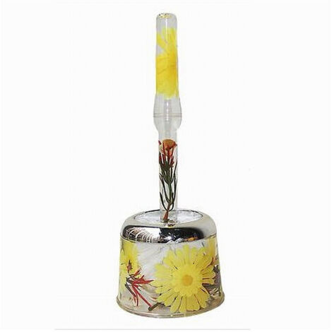 Porte-brosse De Toilette Fleur Jaune 34x13cm Accessoire De Salle De Bain 52374 (1/2)