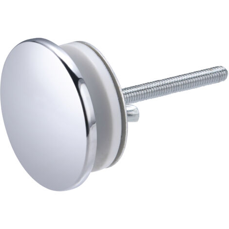 Noyon & Thiebault – Cache-trou Ø55 mm finition chromée – Fixation par vis traversante – Étanchéité renforcée avec joint – Pour éviers et lavabos