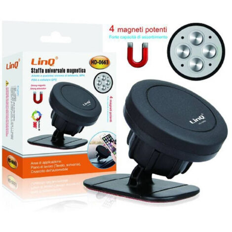 Staff Magnetica Support Smartphone Gps Cruscotto Auto Tavolo Hd-0663 (1/2)