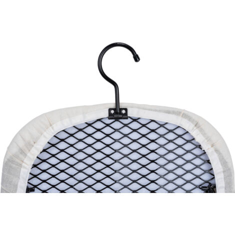 Wenko – Table à repasser compacte pliable – Surface en coton 100% – Dimensions 77x31cm – Crochet de suspension pour rangement facile – Hauteur pliée 1cm (1/5)