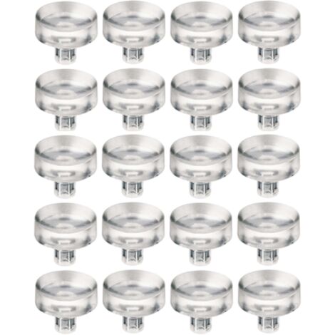 Cyclingcolors – Support protecteur de plaques en verre miroir pivotant 15 x 5 x 5mm – Caoutchouc TPE transparent – Pour tables et étagères – Protection contre rayures (1/2)