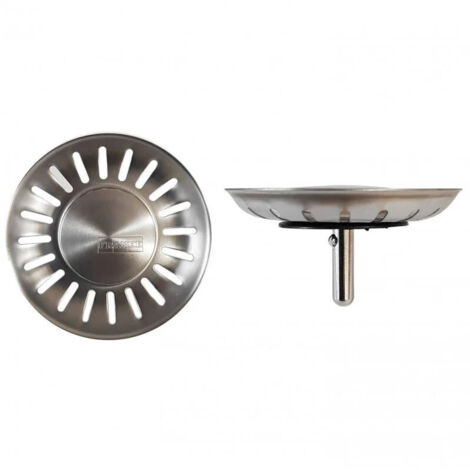 Panier de bonde manuelle en acier inoxydable 8,9 cm – Compatible avec éviers Franke – Accessoire de plomberie durable