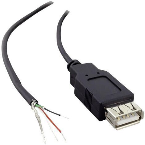 USB A femelle 2.0 avec extrémité de câble ouverte 1582675 1.80 m S658431 (1/3)