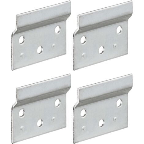 Cyclingcolors – Plaque de support acier 60mm – Lot de 4 – Pour ferrure de suspension – Fixation murale armoire canapé meuble cuisine