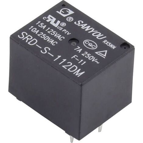 Relais pour circuits imprimés SRD-S-112DM 1464394 12 V/DC 15 A 1 NO (T) 1 pc(s) S494461 (1/2)