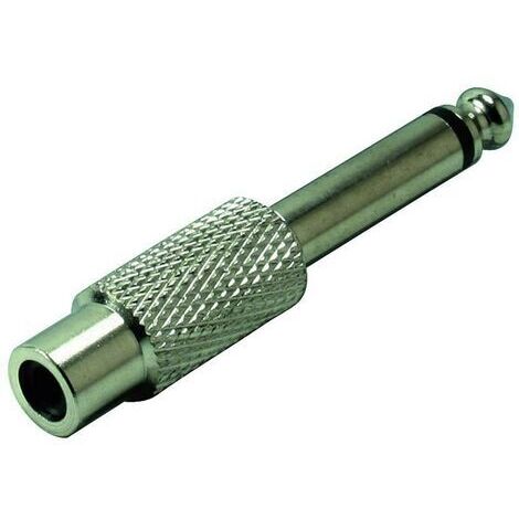 Adaptateur jack Jack mâle 6.35 mm - Cinch-RCA femelle mono Nombre de pôles:2 1 pc(s) S306711 (1/3)