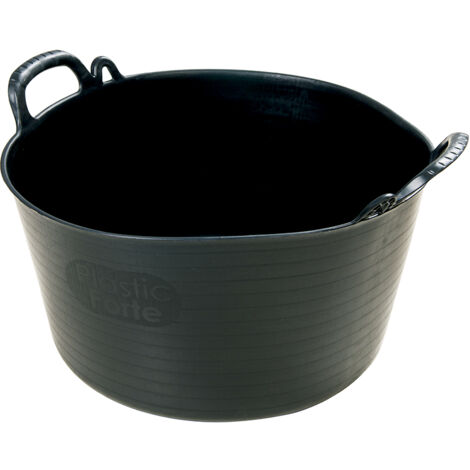 Silverline – Seau de chantier flexible 26L – Poignées moulées robustes – Pour chantiers humides et transport de liquides – 0.7 kg