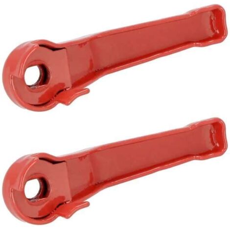 Cyclingcolors – Lot de 2 poignées de levier de rechange pour vanne à bille – Acier rouge – Taille 3/8' – Compatible avec vannes à bille standards (1/3)