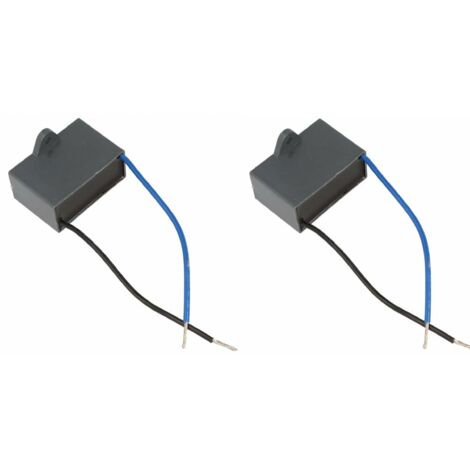 Cyclingcolors – Condensateur CBB61 2uF 450V – 2 fils 100mm – Accessoire moteur électrique pour démarrage compresseur et pompe à eau (1/3)