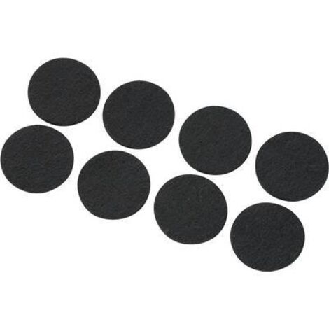 Patin en feutre FP2503WT 540874 autocollant, rond noir (Ø x H) 25 mm x 3 mm 8 pc(s) S476201 (1/2)