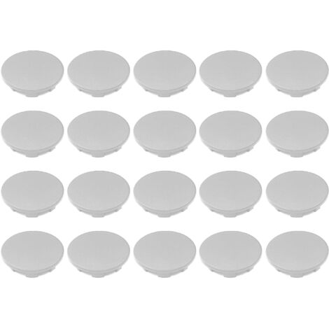 20x cache trou bouchon plastique 18mm gris protection trou meuble mur cloison (1/2)