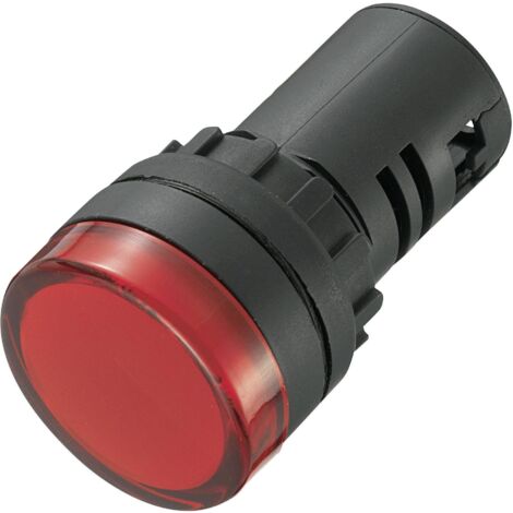 Tru Components – Voyant de signalisation LED 140397 rouge 230 V/AC 20 mA – Résistant aux chocs – Longue durée de vie – Pour espaces confinés