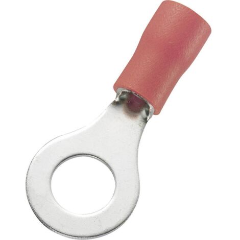 1572135 Cosse à oeillet Section max.=1.50 mm² Ø du trou=6.4 mm partiellement isolé rouge 100 pc(s) (1/2)