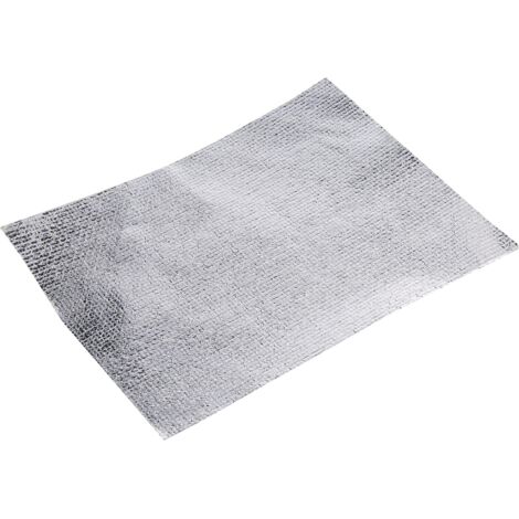 Cyclingcolors – Protection isolante adhésive en tissu de verre et aluminium – Pare chaleur adhésif 150x200mm – Épaisseur 1-2mm pour chaudières