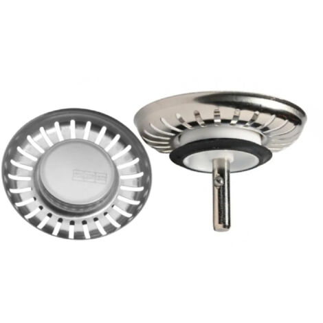 Franke – Bouchon d'évier manuel 80 mm – Tamis pour vidage – Compatible avec bonde d'évier – Pour espaces confinés