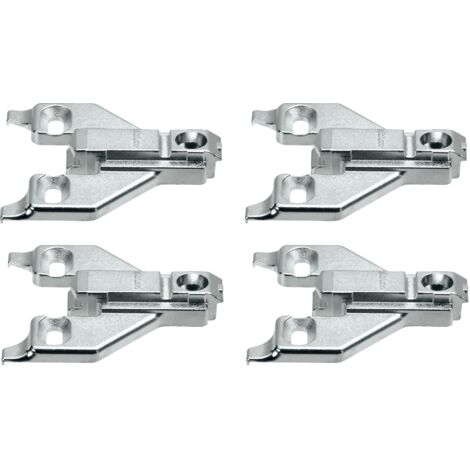 Cyclingcolors – Lot de 4 embase en croix Blum 175L6600.22 – Plaque de montage charnière meuble – Distance D: 0 mm – Pour cuisine Clip Top