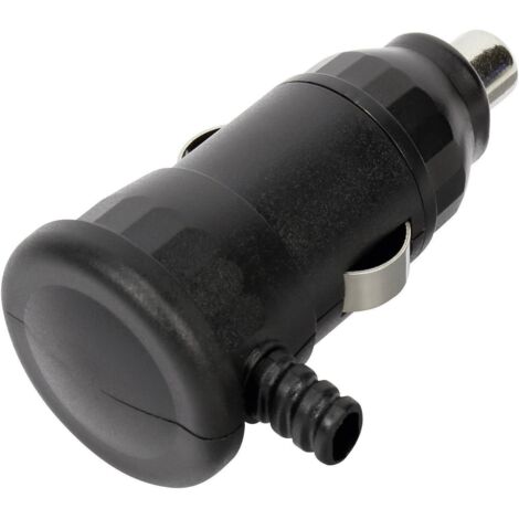 Tru Components – Fiche allume-cigare 8A – Adaptateur pour voiture – Charge max 8A – 1 pièce – Compatible avec prises allume-cigare standards (1/2)