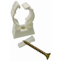 Noyon & Thiebault – Collier de serrage plastique pour tube multicouche – Ø 16 mm – Vis et chevilles incluses – Sachet de 10 pièces