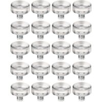 Cyclingcolors – Support protecteur de plaques en verre miroir pivotant 15 x 5 x 5mm – Caoutchouc TPE transparent – Pour tables et étagères – Protection contre rayures